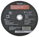TASK 32157B Cutting Wheel, 7 in Dia, 1/8 in Thick, 5/8 in Arbor