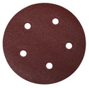 TASK T13035 Sanding Disc, 5 in Dia, 60 Grit, Aluminum Oxide Abrasive, 5-Hole