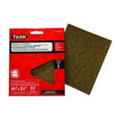 TASK POX55060 Abrasive Sheet, 4-1/2 in W, 5-1/2 in L, 60 Grit, Medium, Aluminum Oxide Abrasive