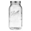 Ball 64oz 6pk Glass Wide Mouth Mason Jar with Lid and Band
