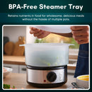 Electric Food Steamer - 2.4L Capacity
