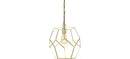 Bellini One Light Pendant In Brushed Gold