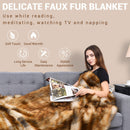 Soft Warm Fluffy for Bed Luxury Plush Faux Fur Blanket -L
