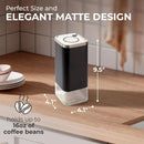 16oz Square Glass Coffee Storage Canister - Silver