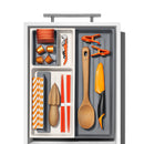 Expandable Kitchen Tool Drawer Organizer - Gray Utensil Storage