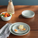12pc Stoneware Avesta Dinnerware Set- Light Green