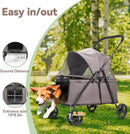 Dog Stroller for Medium/Small Pets - Coffee