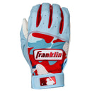 Youth Medium Batting Gloves - Blue/White/Red