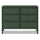 Margot 6-Drawer Dresser - Forest Green