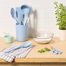 8pc Nylon Kitchen Utensil Set with Holder - Blue