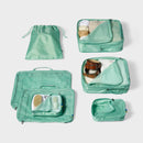 7-Piece Packing Cube Set with Compression - Sage Green