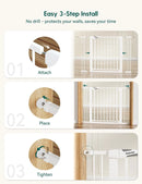 Extra Wide Baby/Dog Gate - White
