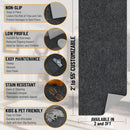 2'7" X 30' Ultra-Thin Hallway Runner Rug - Black