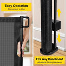 Retractable Baby Gate - Black