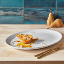 Oval Porcelain Serving Platter - White