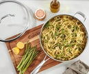 Stainless Steel 5-Piece Skillet Set - Silver
