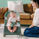 Portable Lightweight Folding Baby Bouncer - Green