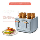 4-Slice Toaster with Touch-Activated Display - Cornflower Blue