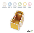 Lunch Bag Food Storage Container Yellow Flowers