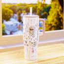 Winnie The Pooh 30oz Stainless Steel Tumbler - Slim Straw with Handle