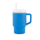 Silicone Sippy Cup with Straw & Handle - Ocean