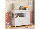 Modern Changing Table - White