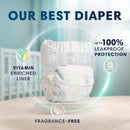 Pampers Pure Baby Diapers, Size 4 (22-37 lbs), 150, up to 100% Leakproof
