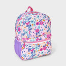 23L Floral Backpack - Botanical Woven Bookbag