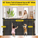Retractable Baby Gate - Black
