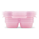 8pc Snap and Nest Snack Divided Food Storage Containers Pink