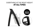 High Chair with Cushion - Blackwashed