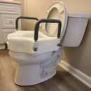 E-Z Lock Raised Toilet Seat with Handles - 4.5 Inch Riser