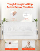 Retractable Baby Gate - White