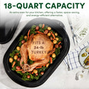 Aroma 18Qt Electric Roaster Oven With High Dome Lid