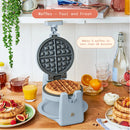 Rotating Belgian Waffle Maker - Cornflower Blue