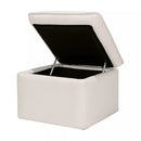 Cali Storage Eco-Weave Ottoman - Performance Cream