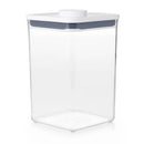 POP 4.4qt Plastic Big Square Airtight Food Storage Container Clear