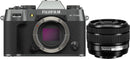 Fujifilm X-T50 Mirrorless Camera with 15-45mm f/3.5-5.6 Lens (Charcoal Silver)