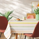 104"x60" Striped Tablecloth