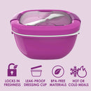 Salad Stackable Lunch Container - Purple