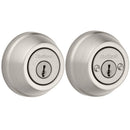 Kwikset Signature Series 785 15 6AL STRKP K3 Deadbolt, 2 Grade, Keyed Key, Zinc, Satin Nickel, 2-3/8 to 2-3/4 in Backset