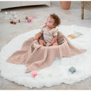Baby Waffle Blanket, 40" X 40" By Comfy Cubs - Blush