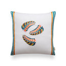 Double Face Pillow with Feather Embroidery