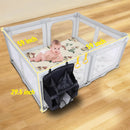 59x59" Foldable Baby Playpen - Grey