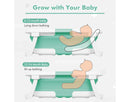 Collapsible Baby Bathtub for Infants and Toddlers - Turquoise