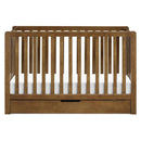 Colby 4-in-1 Convertible Crib with Trundle Drawer - Walnut