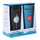 16 oz. Insulated Coffee Travel Mug with Sip-N-Lok Lid, 2-pack - Blue/Black