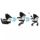 Gold Shyft DualRide with Carryall Storage Infant Car Seat and Stroller Combo - Onyx Black