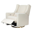 Glider Recliner with USB Charging - Ivory Boucle
