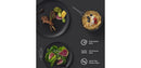 18-Piece Stoneware Dinnerware Set - Matte Black